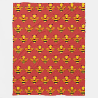 Buzzing van bijen fleece deken