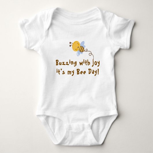 Buzzing with Joy — It's My Bee Day! Romper (Voorkant)