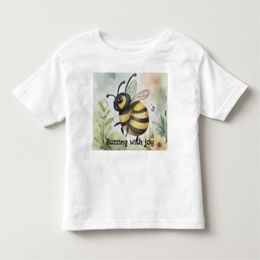 Buzzing with joy  kinder shirts (Voorkant)