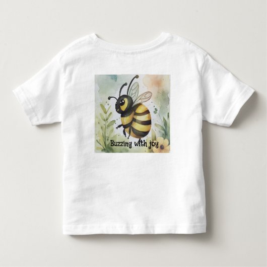 Buzzing with joy  kinder shirts (Achterkant)
