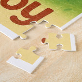 Buzzing with Joy – Schattigee bijenkoninkrijksvier Legpuzzel (Zijkant)