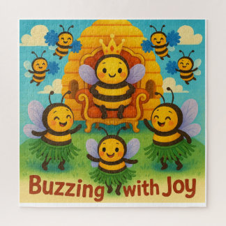 Buzzing with Joy – Schattigee bijenkoninkrijksvier Legpuzzel