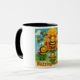 Buzzing with Joy – Schattigee bijenkoninkrijksvier Mok