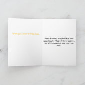 Buzzing with Love Birthday Card – Sweet Bee Design Kaart (Binnen)