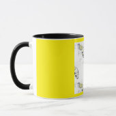 Buzzing with Style – Bee Illustration Ceramic Mug Mok (Links)