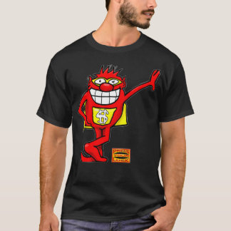BUZZR Druk op je luiphoed T-shirt