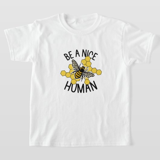 Buzzworthy Stijl: Modieuze Bumble Bee Print T-shirt (Laagn)