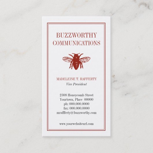 buzzworthy Visitekaartje (Voorkant)