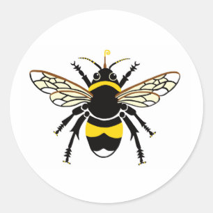 Buzzy BEE - Behoud - Ecologie - Natuur - Ronde Sticker