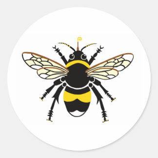 Buzzy BEE - Behoud - Ecologie - Natuur - Ronde Sticker