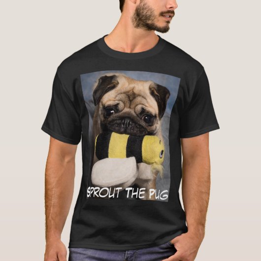 Buzzy Bee Pug T-shirt (Voorkant)