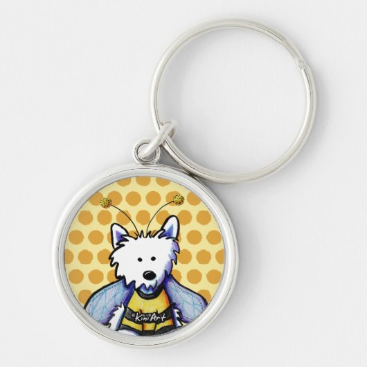 Buzzy Bee Westie Sleutelhanger (Voorkant)