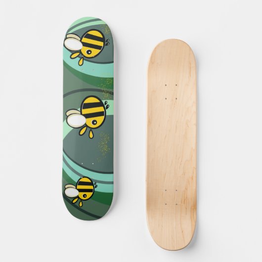 Buzzy Bees Skateboard Deck (Voorkant)