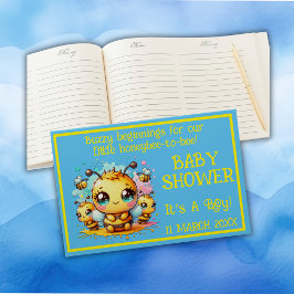 Buzzy beginnende honingbij-tot-bijen Baby shower | Gastenboek