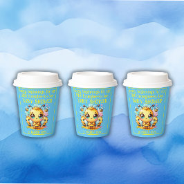 Buzzy beginnende honingbij-tot-bijen Baby shower | Papieren Bekers
