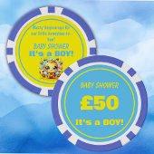 Buzzy beginnende honingbij-tot-bijen Baby shower | Poker Chips
