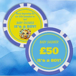 Buzzy beginnende honingbij-tot-bijen Baby shower | Poker Chips