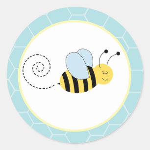Buzzy Bijen Bumble Bee Envelope Seals / Toppers 20 Ronde Sticker
