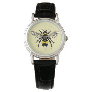 Buzzy Bumble BEE - Natuur - Wildlife - Geel horlog Horloge