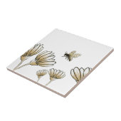 buzzy hommel met bloemen tegeltje (Zijkant)