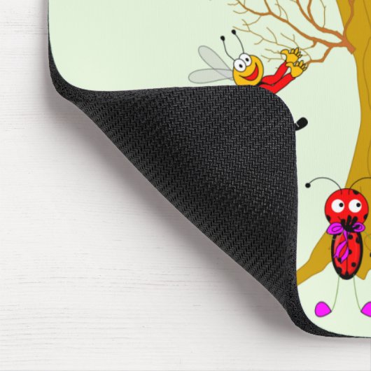 Buzzy Tree Adventure Ladybugs en bijen spelen in  Muismat (Hoek)