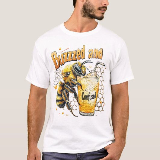 Buzzzed 🍯 Confused T-shirt (Voorkant)