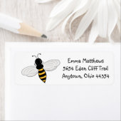 Buzzzing Bees retourneren adreslabels Etiket (Insitu)