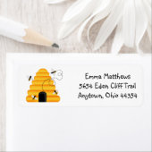 Buzzzing Bees retourneren adreslabels Etiket (Insitu)