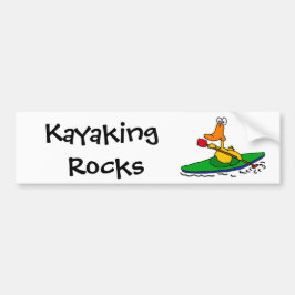 BV- Funny Kayaking Duck Bumpersticker