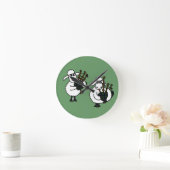 BV- Sheep die Bagpipe Clock speelt Ronde Klok (Huis)