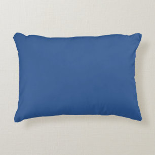 B'verblindd blauw (vaste kleur) accent kussen