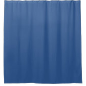 B'verblindd blauw (vaste kleur) douchegordijn (Voorkant)