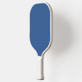 B'verblindd blauw (vaste kleur) pickleball paddle (Links)