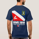 BVI duiken (sq) T-shirt (Achterkant)