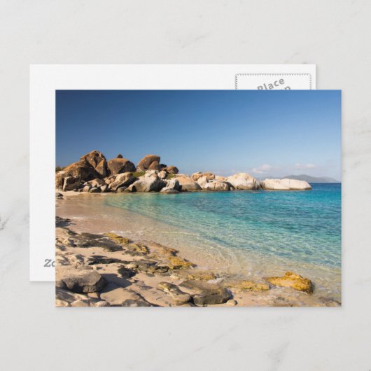 BVI, Virgin Gorda, het Baths National Park Briefkaart (Voorkant / Achterkant)