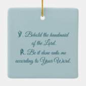 BVM & Heilige Geest uit Lippi's aankondiging (Det. Keramisch Ornament (Achterkant)