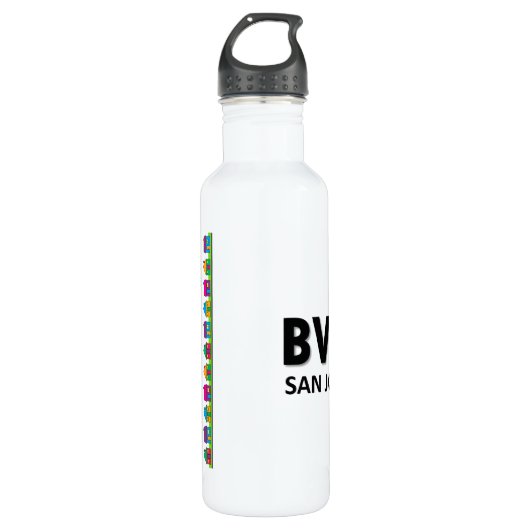 BVNA-waterfles (24 oz) wit Waterfles (Voorkant)