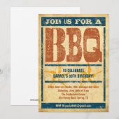 BvQ-uitnodigingen van Birthday Kaart (Voorkant / Achterkant)