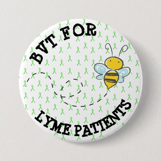 BVT voor Lyme-patiënten Ronde Button 7,6 Cm (Voorkant)
