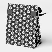 BW01 Geometrische Zeshoek Patroon Zwart Wit Partij Bedankdoosjes (Achterkant)