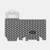 BW01 Geometrische Zeshoek Patroon Zwart Wit Partij Bedankdoosjes (Uitgevouwen)