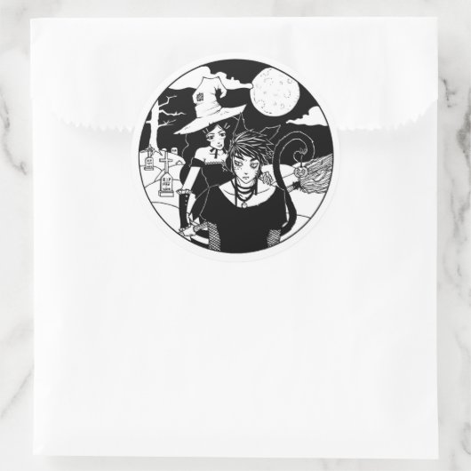 BW14 RONDE STICKER (Tas)