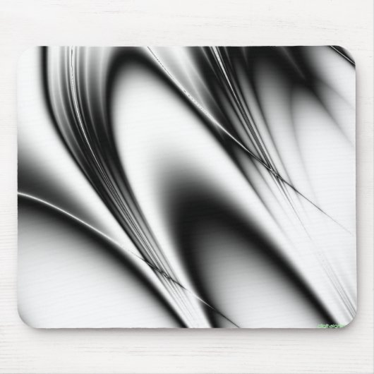 bw4 zwarte en witte curven muismat (Voorkant)