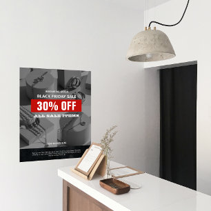 BW 4 Foto's Black Friday Sale Product Promo Poster