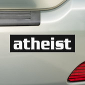 BW_atheïst1 Bumpersticker (Op auto)