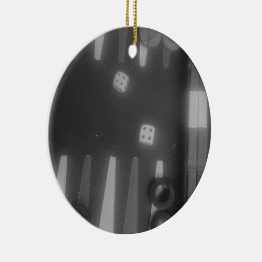 BW backgammon Keramisch Ornament (Rechts)