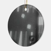 BW backgammon Keramisch Ornament (Links)