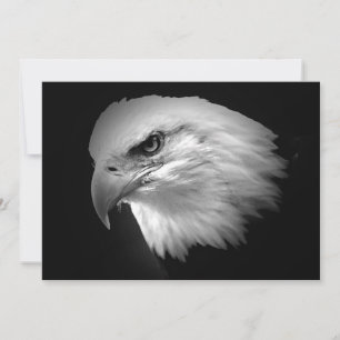 BW Bald American Eagle Uitnodiging