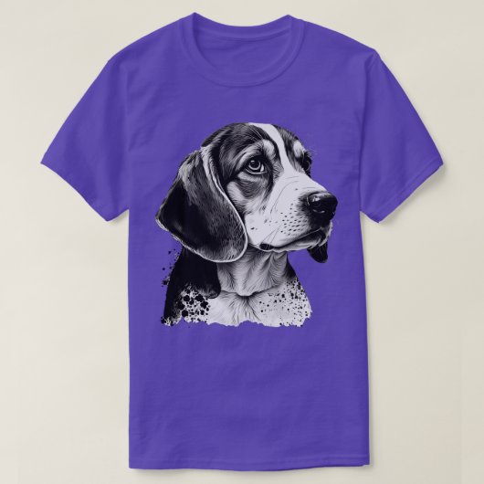 BW Beagle 4 T-shirt (Design voorkant)