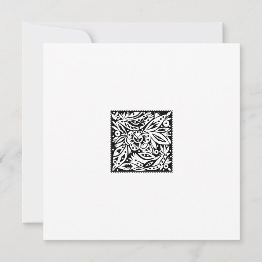 BW Birds Papercut Kaart (Achterkant)